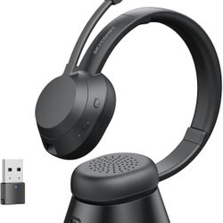 Wireless Headset with Mic for Work