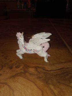 Antique Porcelain Unicorn X Mas Ornament