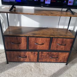 Wood And Metal TV Stand | Entertainment Center