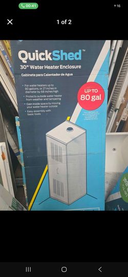 30 in. Galvanized Steel Water Heater Enclosure
