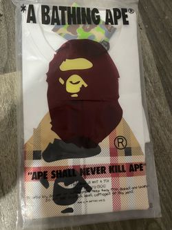 White bape shirt size M