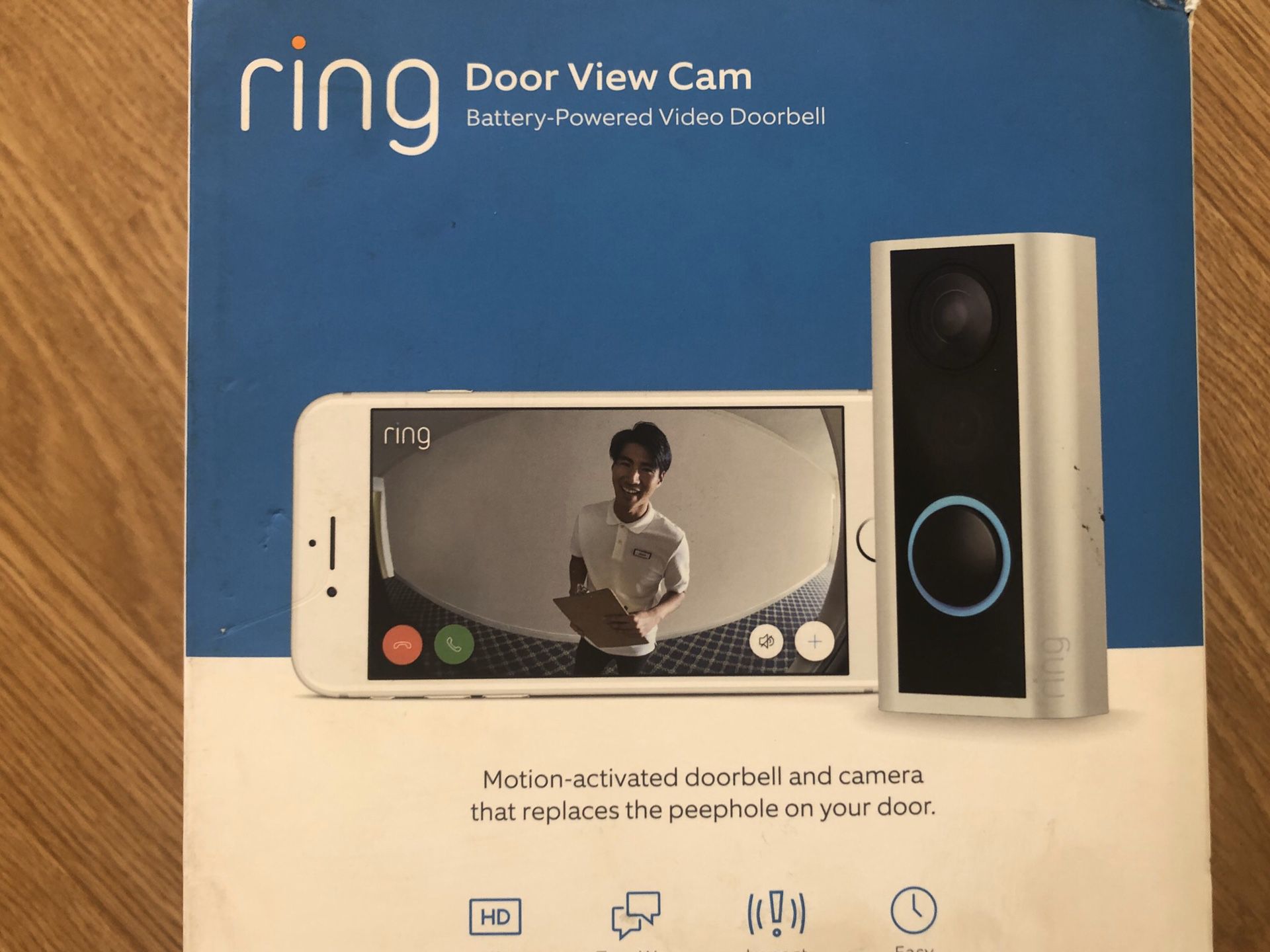 Ring Doorbell (peep hole view)