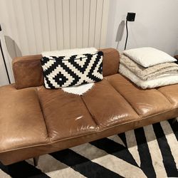 CB2 Leather Couch