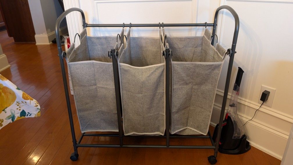 3 Section Laundry cart
