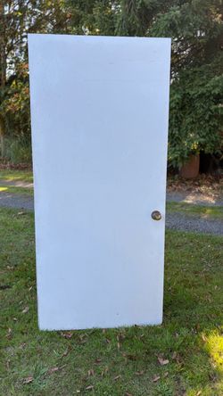 Two exterior metal doors