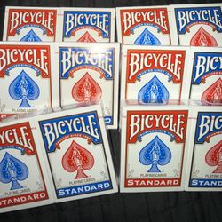 BICYCLE STANDARD PLAYING CARDS BLUE AND RED 2 PACK 