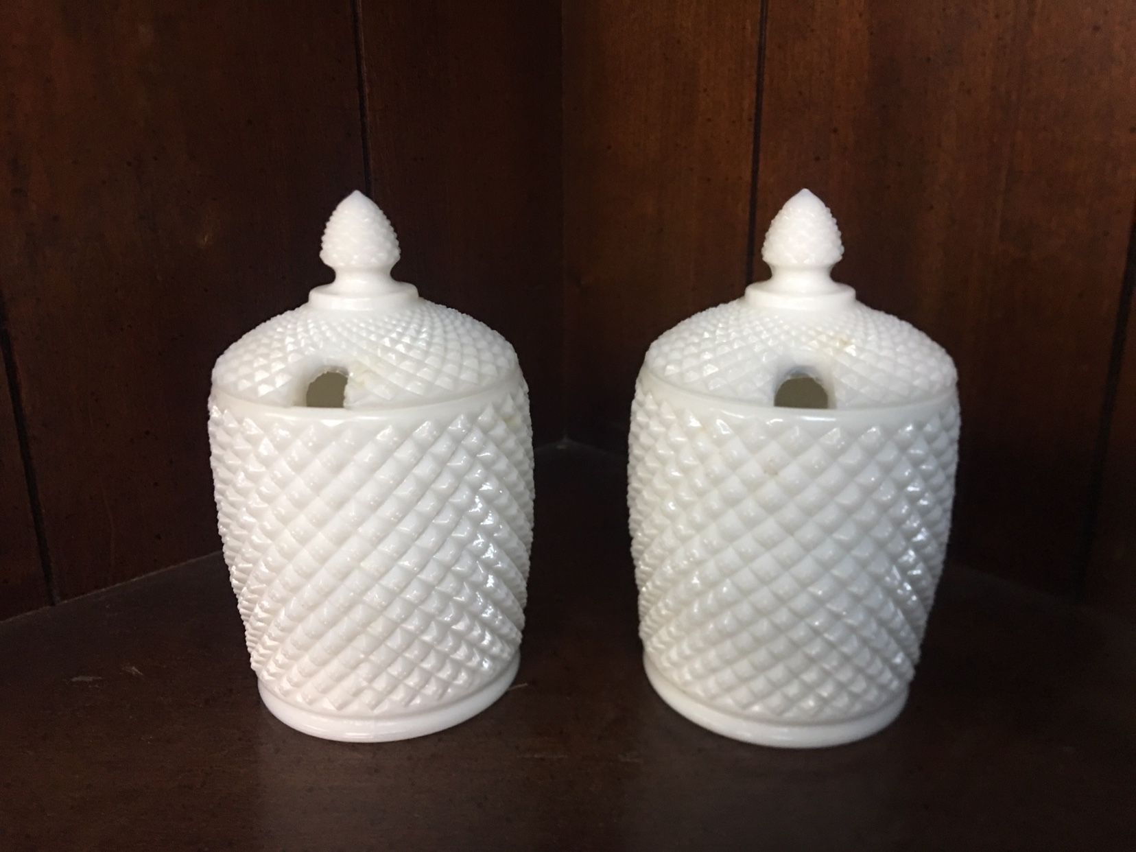 Milk Glass Sugar Dishes
