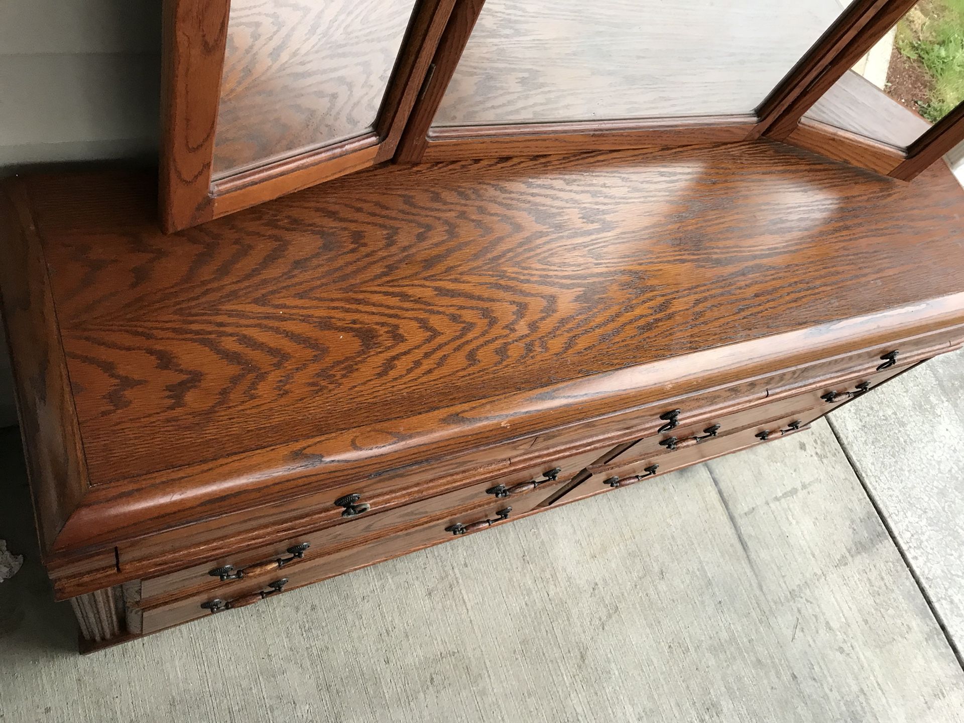 PRICE IS FIRM... Blackhawk Furniture 7 Drawer Dresser with Mirror for