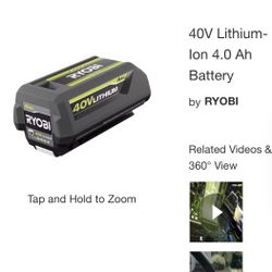 Ryobi 40v Battery Never Used 