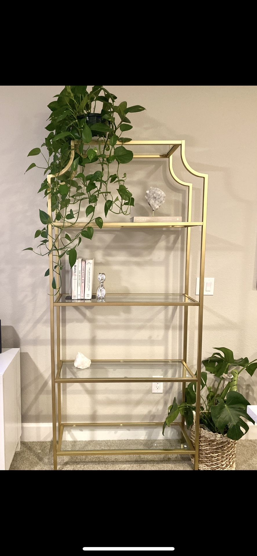 Gold Glass Bookshelves for Sale in Apache Junction, AZ OfferUp