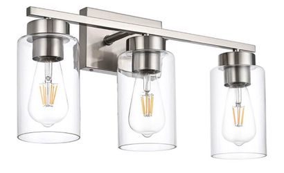 🔥 MUST GO! 3-Light Brushed Nickel Vanity Light – $30 Firm