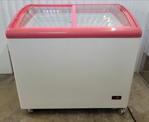 Chef Global 10cu ft Commercial Chest Freezer Glass Top Display