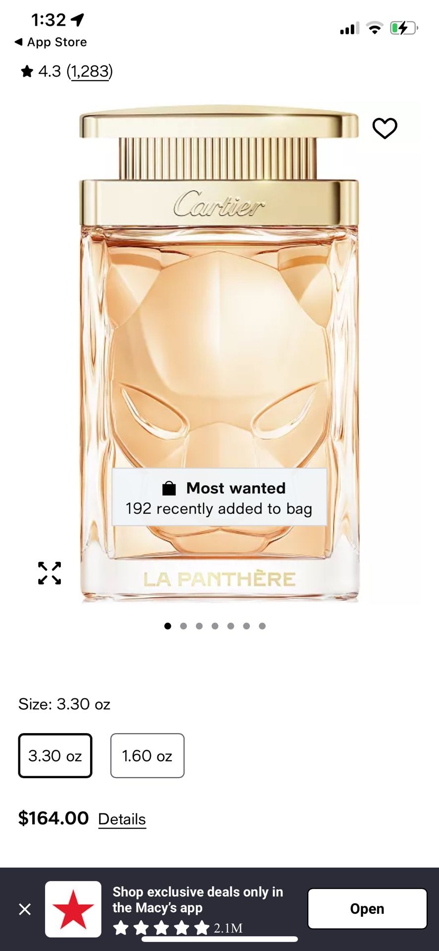 LAPANTHERE CARTIER PERFUME 