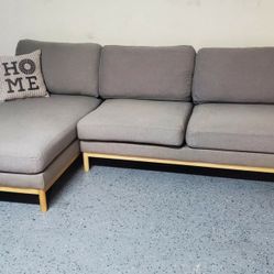 Grey Sectional Couch Delivery Available 