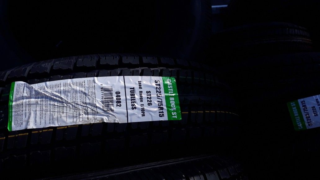 St225 75 r15 trailer tires 10ply 4new$220