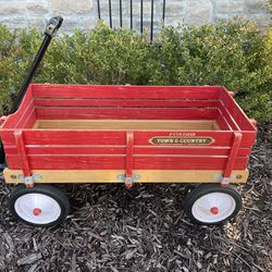 Radio Flyer Town And Country Wood Wagon