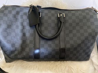 Louis Vuitton Keepall Bandouliere Bag Damier Graphite 55