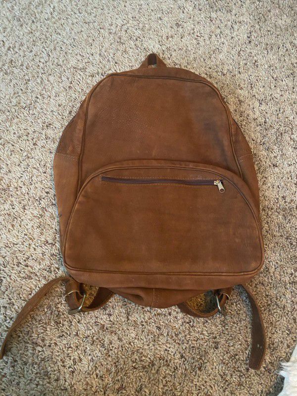 100% Leather Backpack 
