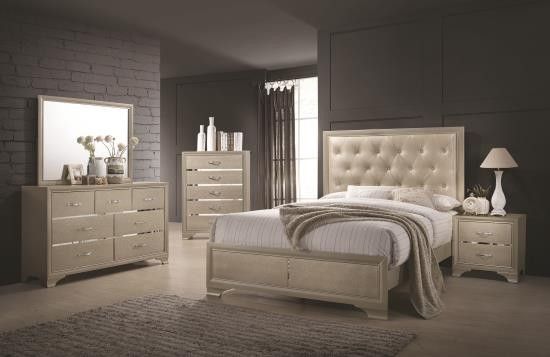 4 piece queen bedroom set comes with a queen bed frame dresser mirror and nightstand