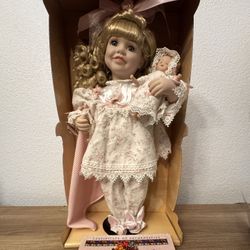 1998 Porcelain Doll By Melissa Jane, New in Box