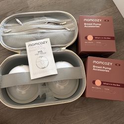 Momcozy M5 Wearable Breast Pump + 2 Brand New Full Accessory Sets