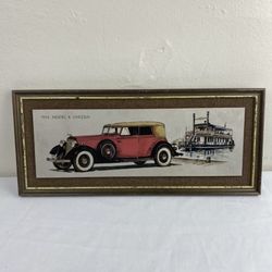 Vintage 1934 Model K Lincoln Titanium Art Rare Made In England Free Ship