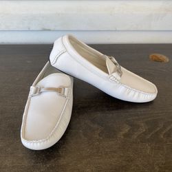 Kenneth Cole White Mens Sound Bit Driving Loafers Size 7.5