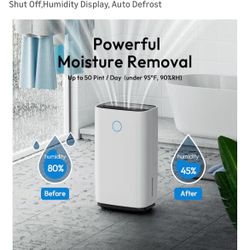 50-Pint Dehumidifier – HUMILABS – Covers 4,500 Sq Ft