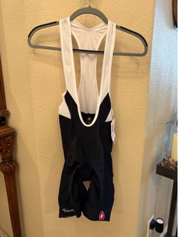 NWT~CASTELLI Women Black White Velocissima Cycling Bib Shorts Size Medium