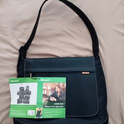 NEW Black Microsoft Laptop Carrying Case, Accessories Holder 15.4' Computer