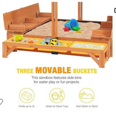 Wooden Sandbox 