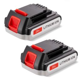 FirstPower 4.0Ah LBXR20 Battery - Repalce for Black and Decker 20v Lithium Battery, Compatible with LBXR20 LB20 LBX20 LBX4020 LB2X4020 Tools (2 Packs)