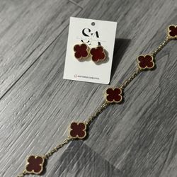 Earrings And Bracelet Set
