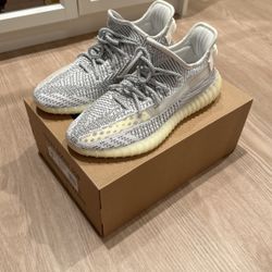 Size 10 - Authentic Adidas Yeezy Boost 350 V2 Static Non Reflective Sneaker Shoe - Kanye West Off White