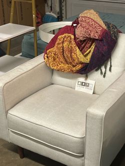 Living spaces white couch