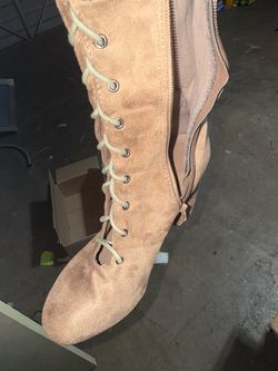 Knee high boots Beige