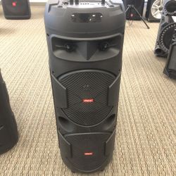 Dual Eight Inch Rechargeable Bluetooth Speaker/aux/fm/USB And SD Port/microphone For Karaoke/brand New!!