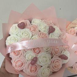 Pink & White Valentine's Day Bouquets Eternal Ramos