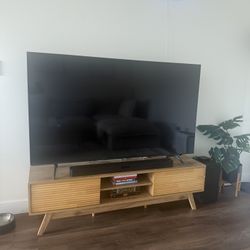 Honey Oak wood TV stand/ credenza