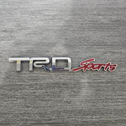 BRAND NEW UNIVERSAL TRD SPORTS CHROME ABS PLASTIC TRUNK EMBLEM BADGE STICKER