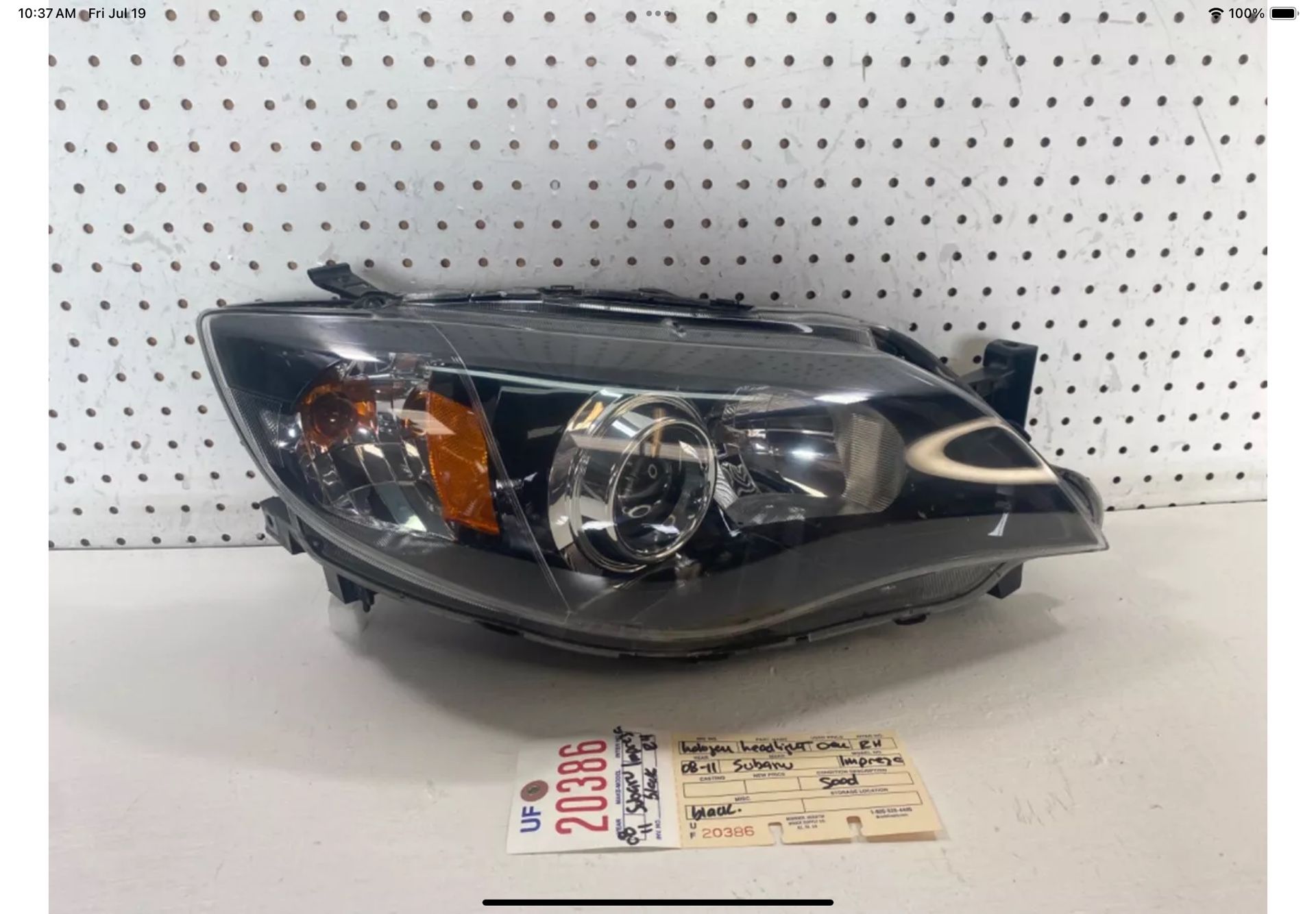 2008 2010 SUBARU IMPREZA WRX RIGHT SIDE HEADLIGHT LAMP OEM