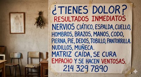 Se soba para el dolor torcedura empacho matriz caida ciatica