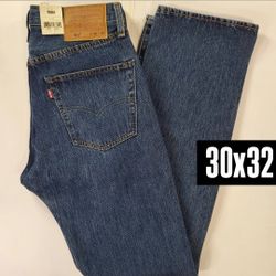 levis premium 501 blue jeans with tags