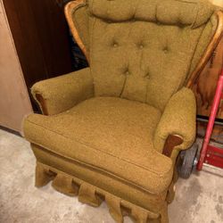Antique Winged Back Chair