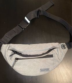 Gray and Black Fanny pack
