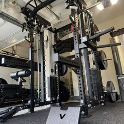 FULLY LOADED COMMERCIAL SQUAT RACK SMITH MACHINE POWER RACK - FREE DELIVERY 