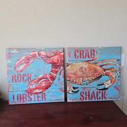 Lobster And Crab Paintings