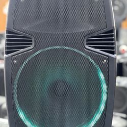 15” Bluetooth Speaker w/ Colored Ring lights 