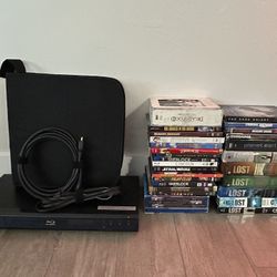 Sony Blue Ray Player With 200+ Movies To Go With It