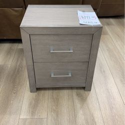 Light Gray Wood Nightstand